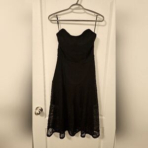 Elegant Black Strapless Dress